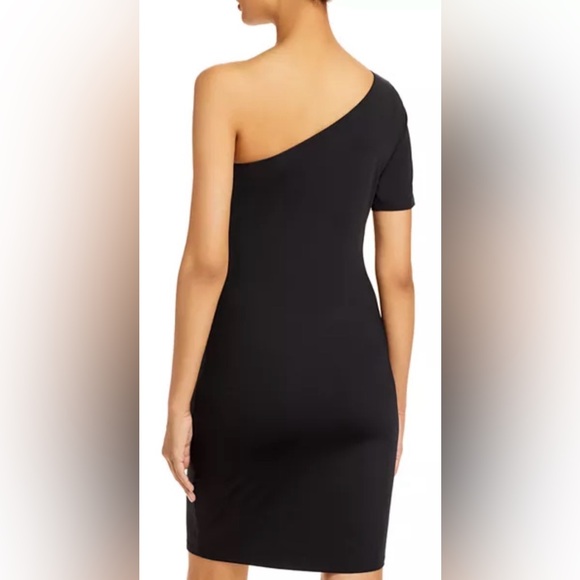 Theory One Shoulder Mini Dress NWT L - Picture 2 of 6